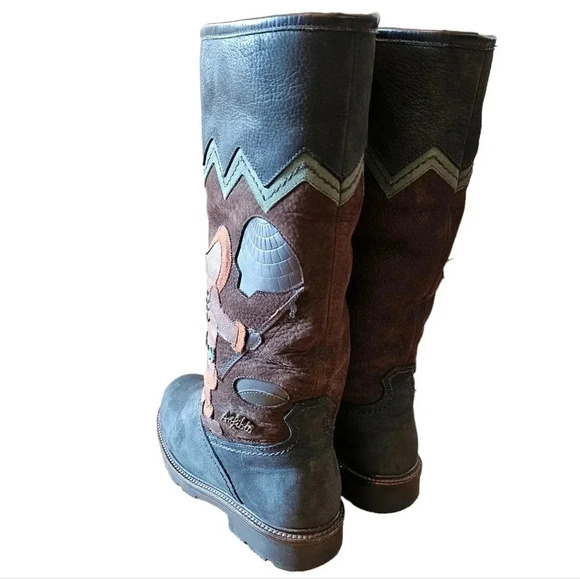 Anfibio Java Nubuck Waterproof Leather Boho Plush Lined  Winter Boots Size 37 - Picture 8 of 16